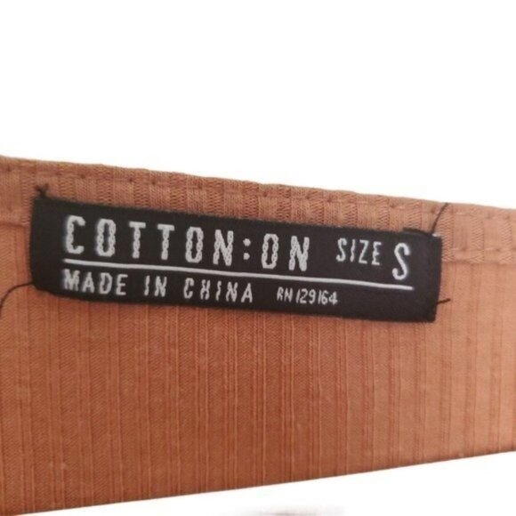 COTTON ON Womens T-Shirt Small Long sleeve V-Neck Knit Textured Soft Casual - Picture 4 of 8